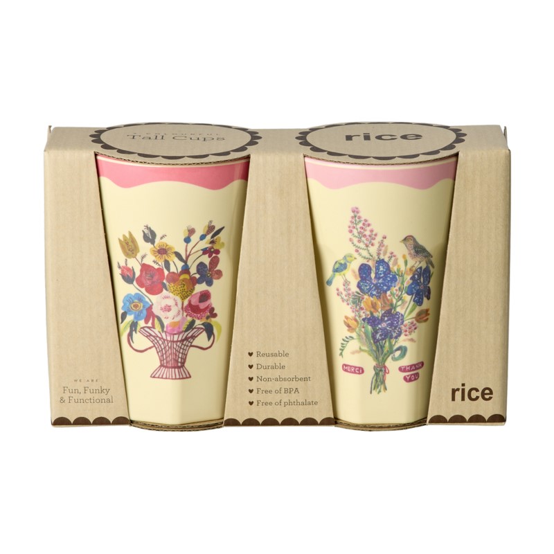 rice & Nathalie Lete   Melamine Cup Tall 2set*PK